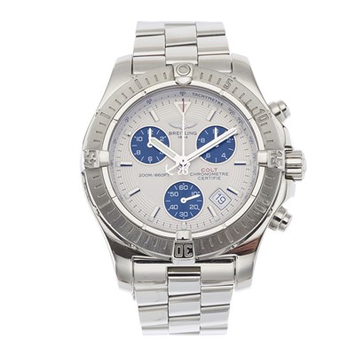 Lot 162 - Breitling, a stainless steel Colt chronograph...