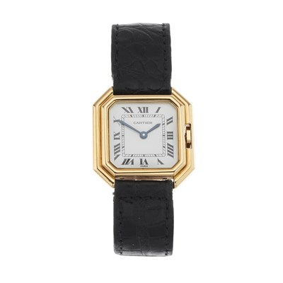 Lot 176 - Cartier, a vintage 18ct gold Ceinture wrist...