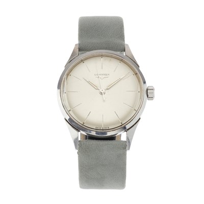 Lot 193 - Longines, a stainless steel wrist watch,...