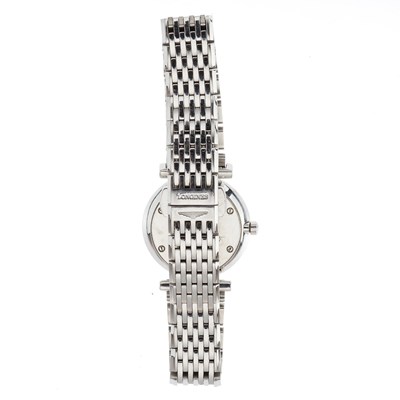 Lot 195 - Longines, a stainless steel La Grande...