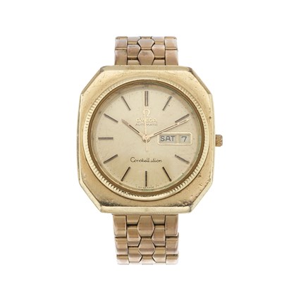 Lot 199 - Omega, a stainless steel and gold capped...