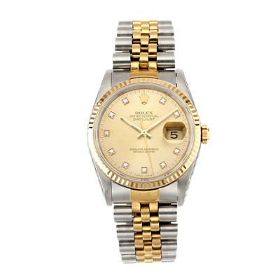 Lot 216 - Rolex, a stainless steel and gold Oyster...