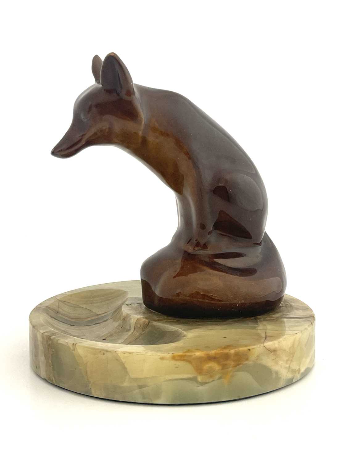 Lot 813 - A Royal Doulton Kingsware figure ashtray,...
