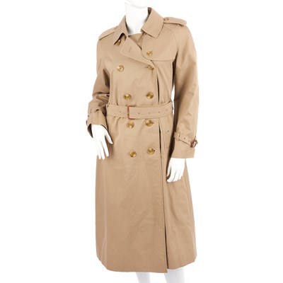 Lot 242 - Burberry, a ladies classic trench coat,...