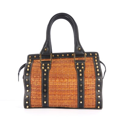 Lot 287 - Fendi, a wicker Doctor bag, designed with a...