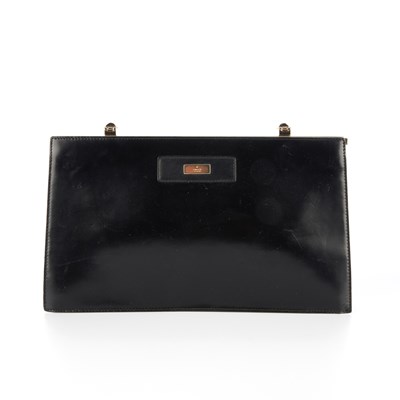 Lot 314 - Gucci, a black leather handbag AF, crafted...