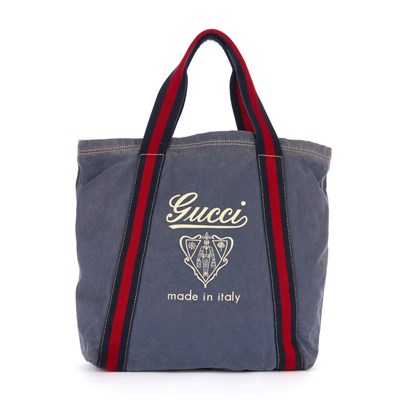 Lot 317 - Gucci, a Logo Web shopping tote, crafted from...