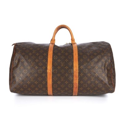 Lot 344 - Louis Vuitton, a monogram Keepall 55 luggage...