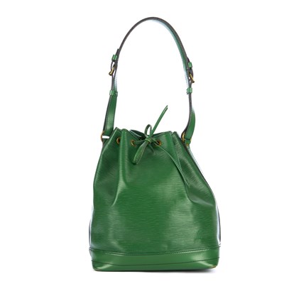 Lot 362 - Louis Vuitton, a green epi Noe GM handbag,...