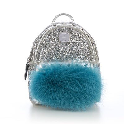 Lot 374 - MCM, a Swarovski Bebe Boo backpack, featuring...