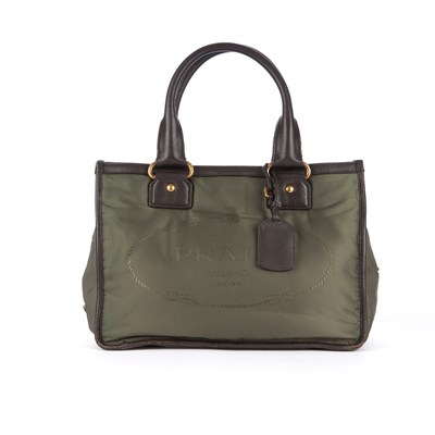 Lot 386 - Prada, a jacquard nylon tote, crafted from...