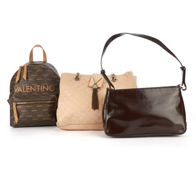 Lot 403 - Valentino by Mario Valentino, three handbags,...