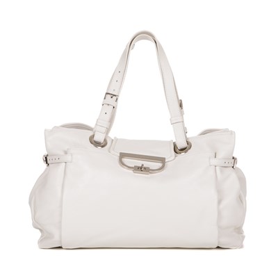 Lot 428 - Mulberry, a white leather Jenah tote,...