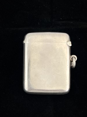 Lot 351 - An Edwardian silver and enamel vesta case, of...