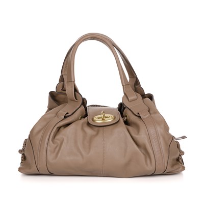 Lot 420 - Mulberry, a taupe leather Agyness handbag,...