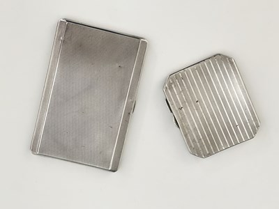 Lot 322 - An Edward VII Art Deco silver cigarette case,...