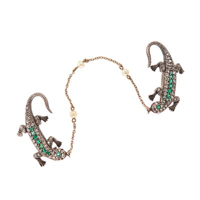 Lot 1 - A pair of late Victorian silver and gold, rose-...