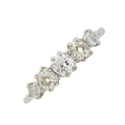 Lot 6 - An early 20th century platinum old-cut diamond...