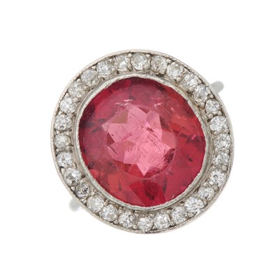 Lot 12 - An early to mid 20th century pink tourmaline...