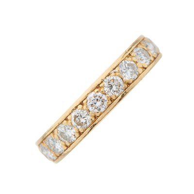 Lot 22 - An 18ct gold brilliant-cut diamond full...