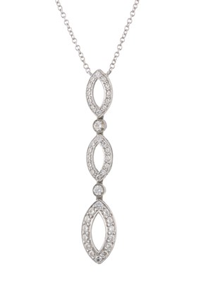 Lot 42 - Tiffany & Co., a platinum brilliant-cut...