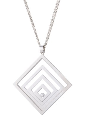 Lot 49 - Chopard, an 18ct gold brilliant-cut diamond...