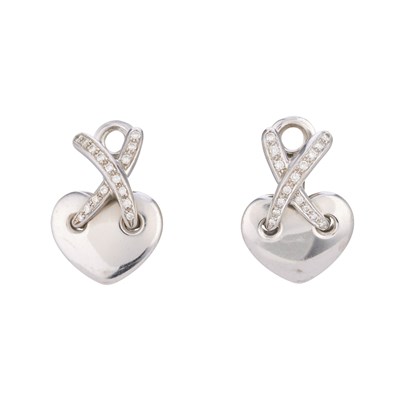Lot 50 - Chaumet, a pair of 18ct gold brilliant-cut...