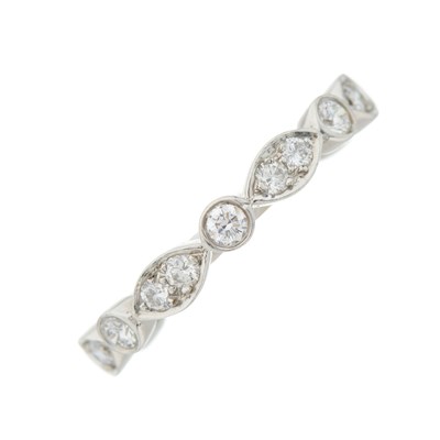 Lot 53 - Tiffany & Co., a platinum brilliant-cut...