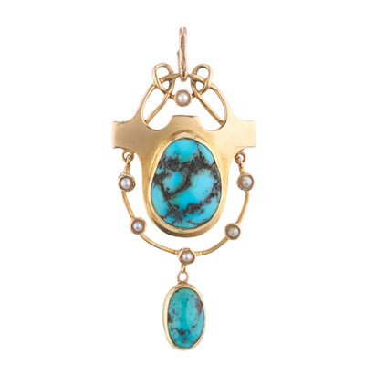 Lot 81 - Murrle Bennett & Co., an Art Nouveau 15ct gold...