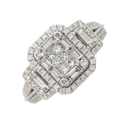 Lot 139 - Vera Wang, an 18ct gold vari-cut diamond Love...