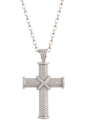 Lot 152 - Theo Fennell, an 18ct gold diamond Large Cross...