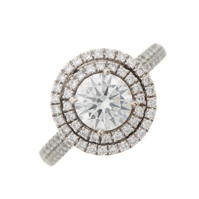 Lot 173 - An 18ct gold brilliant-cut diamond...