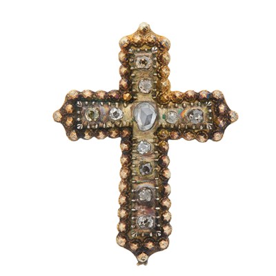 Lot 181 - An early to mid 19th century gold, old and...