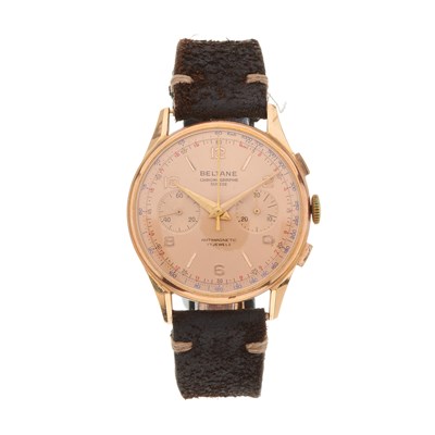 Lot 196 - Beltane, an 18ct gold Chronographe Suisse...
