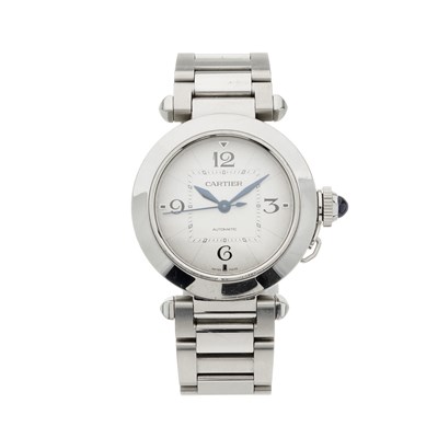 Lot 222 - Cartier, a stainless steel Pasha bracelet...