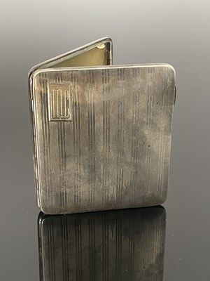 Lot 138 - A George VI Art Deco silver and shagreen...