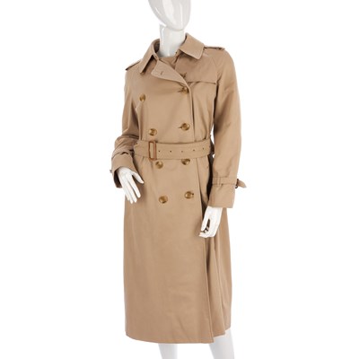 Lot 256 - Burberry, a ladies classic trench coat,...