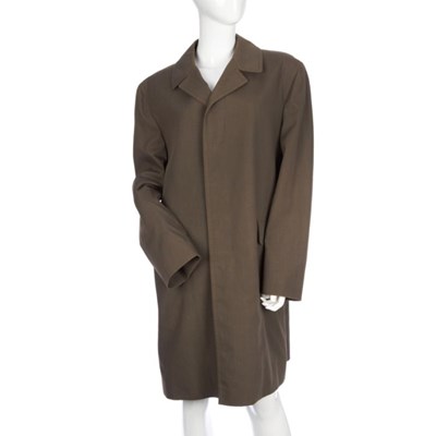 Lot 259 - Burberry, a men's green lightweight coat,...