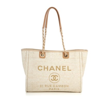 Lot 271 - Chanel, a Deauville tote handbag, designed...