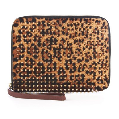 Lot 295 - Christian Louboutin, a studded tablet case,...