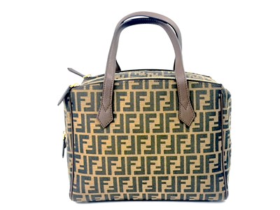 Lot 300 - Fendi, a Zucca Boston bag, featuring the maker'...