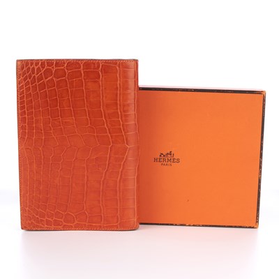 Lot 320 - Hermes, a 2004 crocodile Agenda diary, crafted...