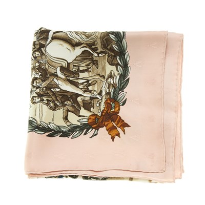 Lot 324 - Hermes, a Napoleon jacquard silk scarf,...
