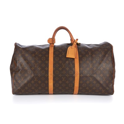 Lot 343 - Louis Vuitton, a monogram Keepall 60 luggage...