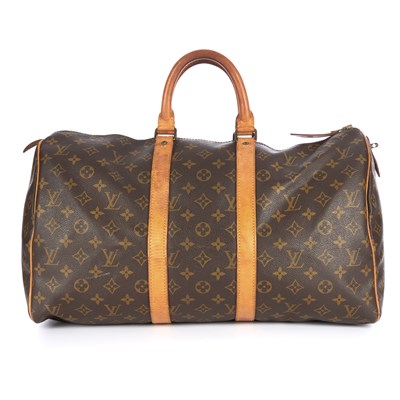 Lot 351 - Louis Vuitton, a vintage monogram Keepall 45...
