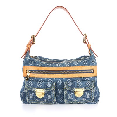 Lot 354 - Louis Vuitton, a monogram denim Baggy PM...