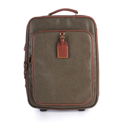 Lot 374 - Mulberry, a Scotchgrain rolling cabin case,...