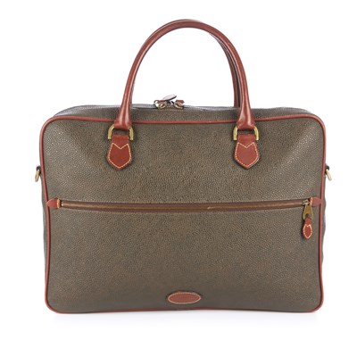 Lot 375 - Mulberry, a Scotchgrain briefcase, featuring...