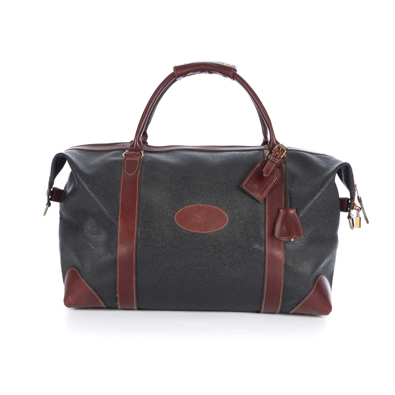 Lot 376 - Mulberry, a Scotchgrain holdall luggage bag,...