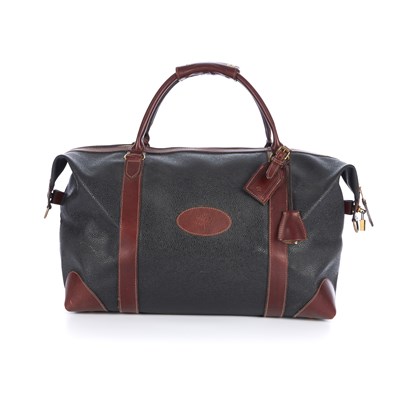 Lot 376 - Mulberry, a Scotchgrain holdall luggage bag,...